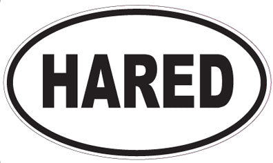 HARED - Oval Magnet