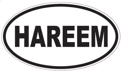 HAREEM - Oval Sticker