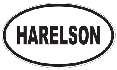 HARELSON - Oval Sticker
