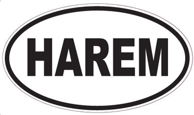 HAREM - Oval Magnet