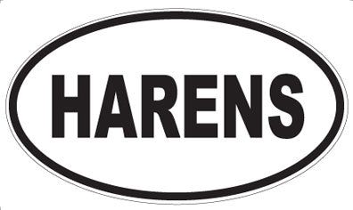 HARENS - Oval Sticker