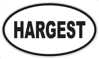 HARGEST - Oval Sticker