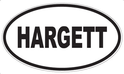 HARGETT - Oval Sticker