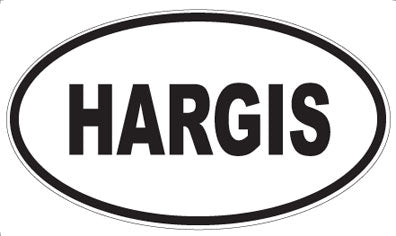 HARGIS - Oval Sticker