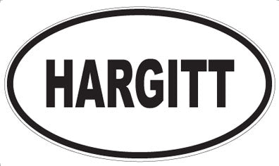 HARGITT - Oval Sticker