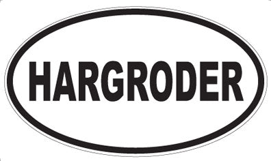 HARGRODER - Oval Magnet