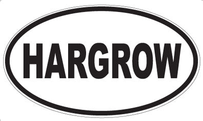 HARGROW - Oval Sticker
