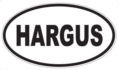 HARGUS - Oval Sticker
