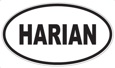HARIAN - Oval Sticker