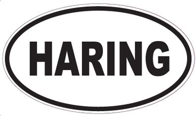 HARING - Oval Sticker