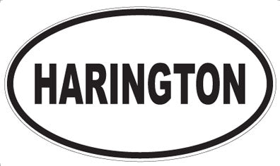 HARINGTON - Oval Sticker