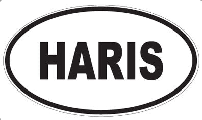 HARIS - Oval Sticker