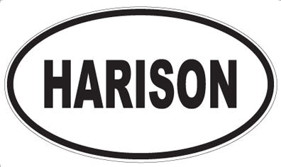HARISON - Oval Sticker