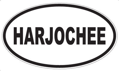 HARJOCHEE - Oval Sticker