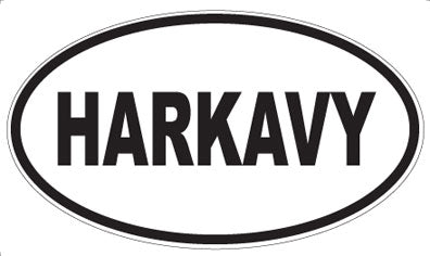 HARKAVY - Oval Sticker