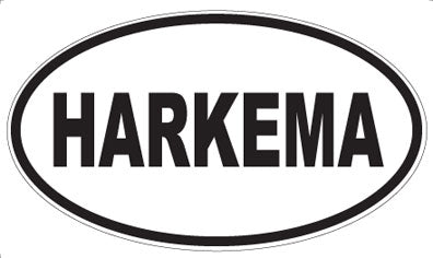 HARKEMA - Oval Sticker