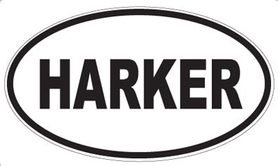 HARKER - Oval Sticker