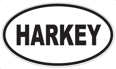 HARKEY - Oval Sticker