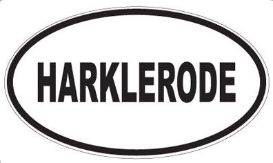 HARKLERODE - Oval Sticker