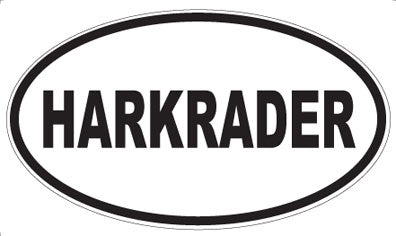 HARKRADER - Oval Sticker