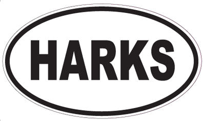 HARKS - Oval Sticker