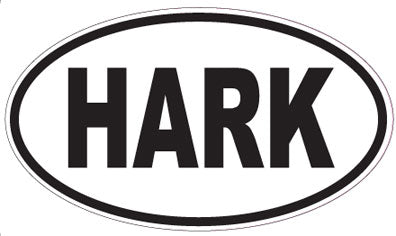 HARK - Oval Sticker