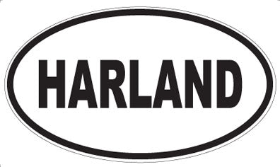 HARLAND - Oval Sticker