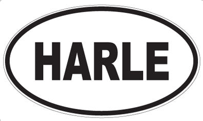 HARLE - Oval Sticker