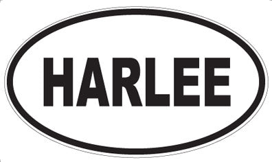 HARLEE - Oval Sticker