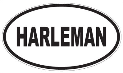 HARLEMAN - Oval Sticker