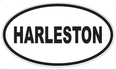 HARLESTON - Oval Sticker