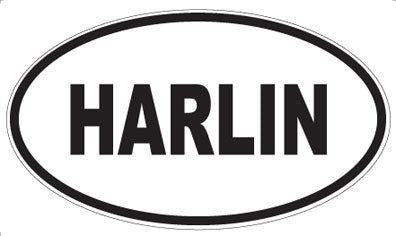 HARLIN - Oval Sticker
