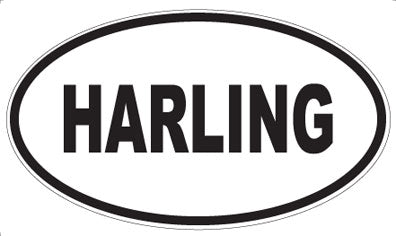 HARLING - Oval Sticker
