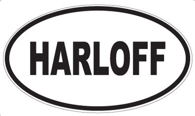 HARLOFF - Oval Sticker