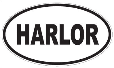 HARLOR - Oval Sticker