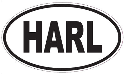 HARL - Oval Sticker