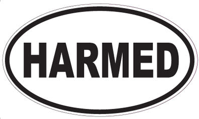 HARMED - Oval Sticker