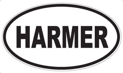 HARMER - Oval Sticker