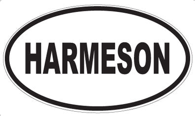 HARMESON - Oval Sticker