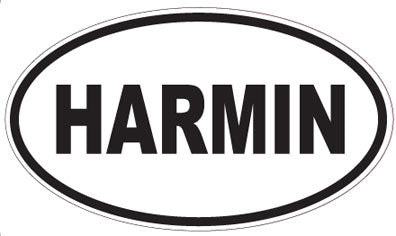 HARMIN - Oval Sticker