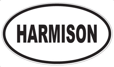 HARMISON - Oval Sticker