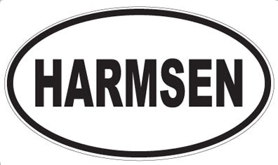 HARMSEN - Oval Sticker
