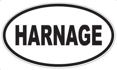 HARNAGE - Oval Sticker
