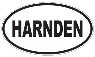 HARNDEN - Oval Sticker