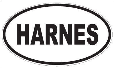 HARNES - Oval Sticker