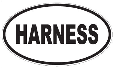 HARNESS - Oval Sticker