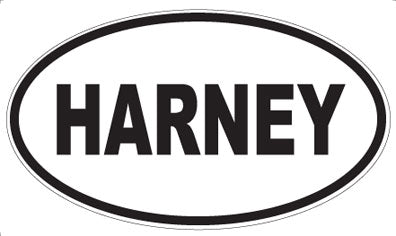 HARNEY - Oval Sticker