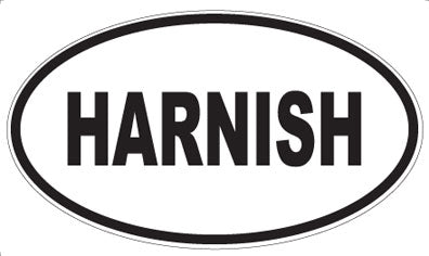 HARNISH - Oval Sticker