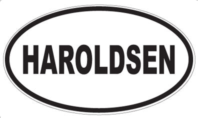 HAROLDSEN - Oval Sticker
