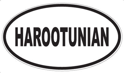 HAROOTUNIAN - Oval Sticker